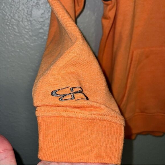 Boombah Youth Logo Drawstring Kanga Pocket Pullover Hoodie Sweatshirt Orange XL - Picture 6 of 8